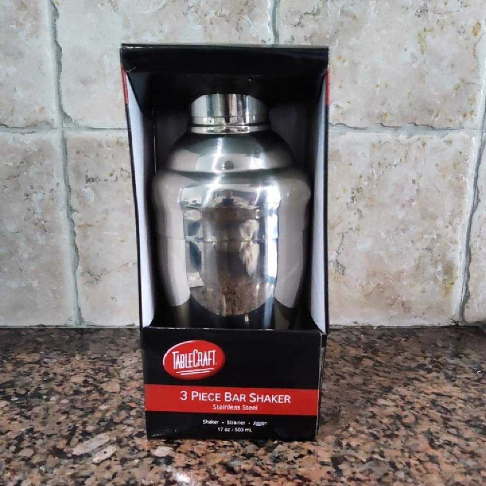 NWT TableCraft Stainless Steel Bar Shaker